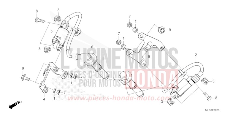 IGNITION COIL for Hornet 750 GRAPHITE BLACK (NHB01) from 2023